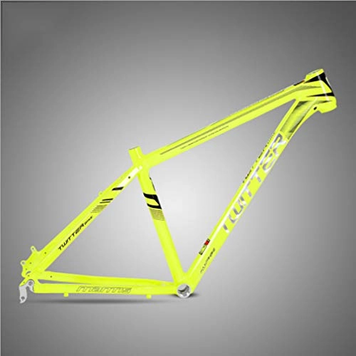 Mountain Bike Frames : SHUAIGUO Mountain bike frame aluminum alloy bicycle frame 2.0 flat welded inner wiring bicycle cycling accessories, 17 inch