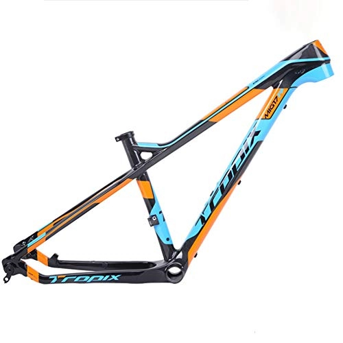 Mountain Bike Frames : SJSF Y T800 Carbon Fiber Road Racing Frame MTB 27.5Er 142mm*12mm 700C Bicycle Frames 15 / 17Inch BB92, 17 inches