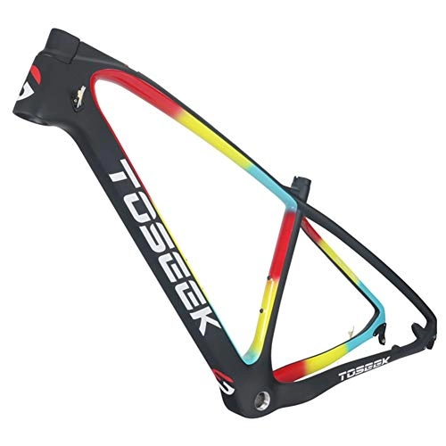 Mountain Bike Frames : SJSF Y T800 Full Carbon Fiber MTB Frame Semi-half bright coating Mountain Frame 29inch Disc brake Bicycle Parts Carbon Frame 15" / 17" / 19'', 29 * 19inch