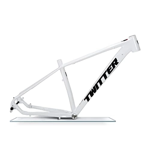 Mountain Bike Frames : UKALOU Hardtail Mountain Bike Frame 27.5 / 29er Aluminum Alloy Disc Brake Frame Thru Axle 12 * 148mm Boost MTB Frame 15'' / 17'' / 19'' XC Bicycle Frame BSA68 (Color : White, Size : 15'')