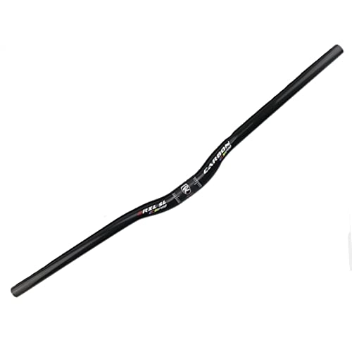 Mountain Bike Handlebar : 25.4 Handlebar Carbon Fiber Handlebars Mountain Bike MTB Handlebars Bicycle Handlebars Carbon Fiber 25.4 Riser Handlebars One-Shaped Glossy 680mm