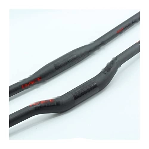 Mountain Bike Handlebar : Demasiado Next Mountain Bike Matt 3K Full Carbon Fibre Bicycle Handlebar Carbon MTB Handlebar Red+dark Color (Color : Flat 700mm)