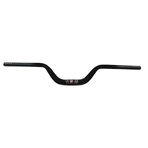 Mountain Bike Handlebar : Emoshayoga Riser Handlebar 31.8mm, Wear Resistant Replacement Increase Efficiency Aluminum Alloy Ergonomic Mountain Bike Riser Handlebar for Riding(Black)