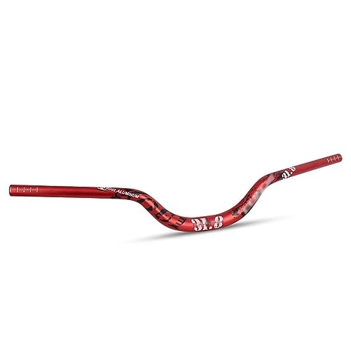 Mountain Bike Handlebar : GFHYBP Bicycle Handlebar, Mountain Bike Handlebars, Aluminum Alloy MTB Handlebar 720Mm, Bicycle Fixed Gear Riser Bar Handlebar 31.8Mm, Red