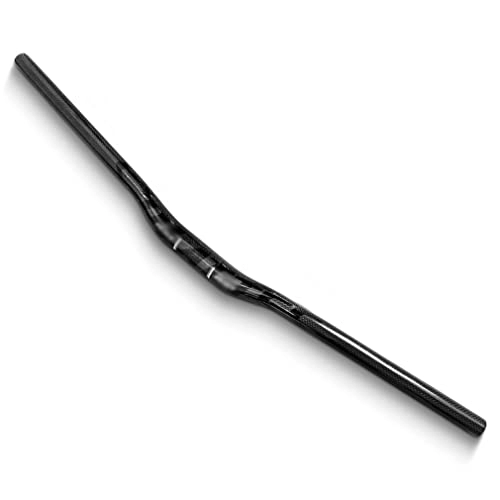 Mountain Bike Handlebar : HIMALO Mountain Bike Handlebar 31.8mm Carbon MTB Handlebar 680 / 700 / 720 / 740 / 760mm Extra Long Riser Bars Rise 25mm (Color : Black, Size : 660mm)