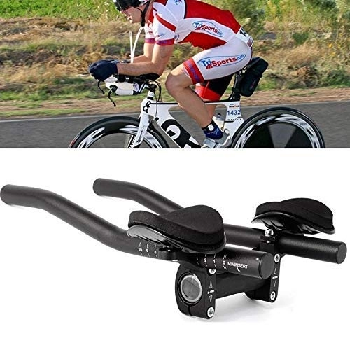 Mountain Bike Handlebar : Sortim Handlebar Bar Aero Triathlon Time Trial Cycling for Mountain Bike Handlebar or Road Bike Handlebar in Aluminium Alloy Version (Black)