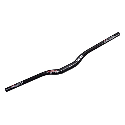 Mountain Bike Handlebar : YouLpoet 31.8Mm Handlebar Flat / Riser Bar Mountain Bike Handlebars, Carbon Fibre MTB Handlebar, Riser, 740mm