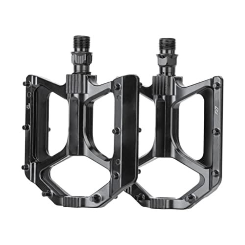 Mountain Bike Pedal : 1 Pair Mountain Bike Pedals, Anti Slip DU Bearing Wide Bicycle Flat Pedals Aluminum Alloy MTB Pedals for Road Mountain Bike