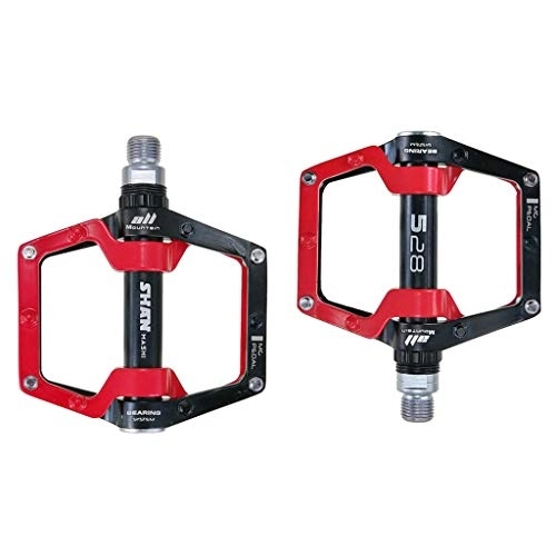 Mountain Bike Pedal : 1 Pair Road Mountain Bike Ultralight Anti-slip Flat Pedals Platform Aluminum Alloy Bearings Pedal For Bicycle Bike Ultralight Pedals