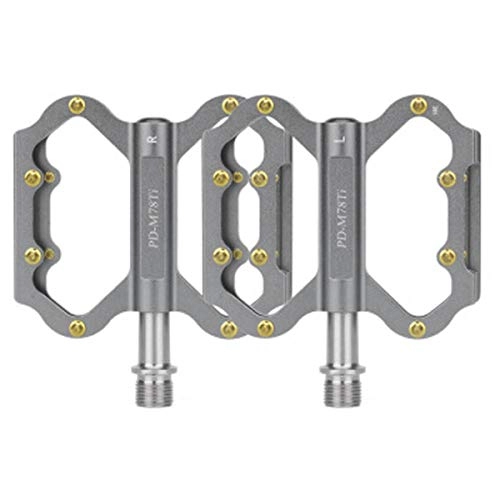 Mountain Bike Pedal : 8HAOWENJU Bicycle Pedals Aluminum Alloy Pedals 2 / Package Comfortable Three Colors To Choose From. (Color : Multi-colored)