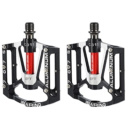 Mountain Bike Pedal : ABOOFAN Mountain Bike Pedals, Non- Slip Lightweight Aluminium Alloy Bicycle Platform Pedals for Travel Cycle- Cross Bikes etc