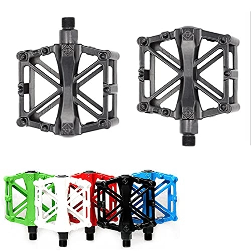 Mountain Bike Pedal : Aluminium labor-saving bicycle pedals / 5 colors, gift box packaging riding equipment accessories, gifts for cyclists, suitable for mountain bike pedals, Blue