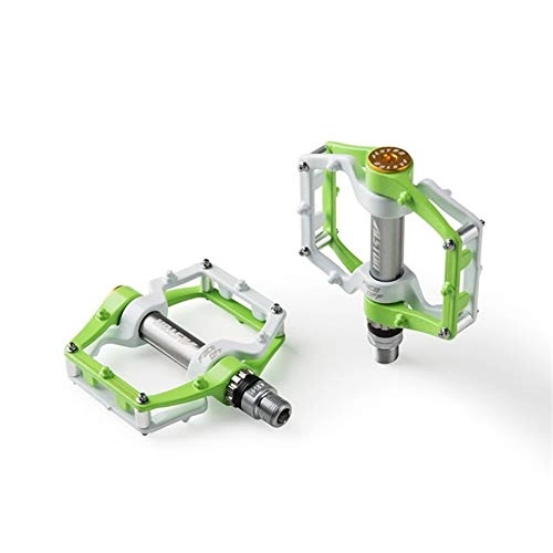 Mountain Bike Pedal : BANGHA Bike Pedals Bike Pedals Sealed Bearing Bicycle Pedals 9 / 16" Aluminum Alloy Road Mountain Bike Cycling Pedals Cycling Bike Pedals (Color : Green)