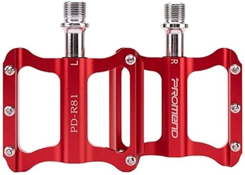Mountain Bike Pedal : Bearing Bicycle Pedals Mountain Bike Pedals Bike Pedals Pedals (Color : Red, Size : Free size)