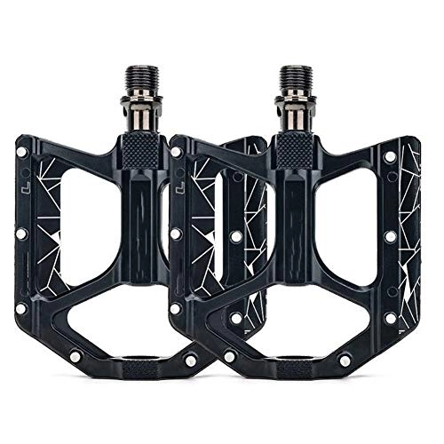 Mountain Bike Pedal : Bicycle Pedal Mountain Bike Large Tread Surface Non-Slip Aluminum Alloy Pelin Pedal Super-Run Bearing Pedal Easy Installation (Color : M68)