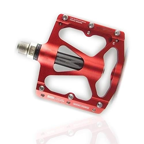 Mountain Bike Pedal : Bicycle Pedals Bike Pedal Ultralight Professional 3 Bearing Mtb Mountain Color Red 1pair