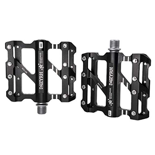 Mountain Bike Pedal : Bicycle Pedals Mountain Bike Pedals Aluminum Alloy Pedals 3 Bearings Non-Slip Bike Pedals Ultra Sealed Bearings Platform for 9 / 16 MTB BMX Road Bike Cycle