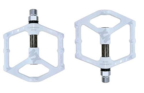 Mountain Bike Pedal : Bicycle pedals, mountain bike pedals Bicycle Pedals For MTB Road Cycling MTB Bicycle Pedal 3 Bearing Outdoor Cycling Accessories Suitable for general mountain bikes, road bikes, c ( Color : White )