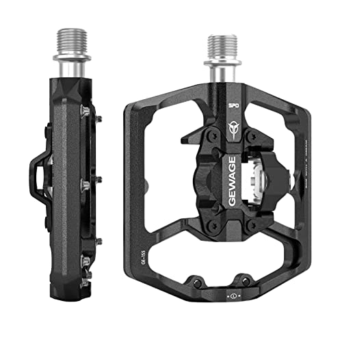 Mountain Bike Pedal : Bicycle Pedals - Mountain Bike Pedals | Bike Accessories 3 Bearing Non-Slip Lightweight Nylon Fiber Bicycle Platform Pedals (Black / Red / Silver)