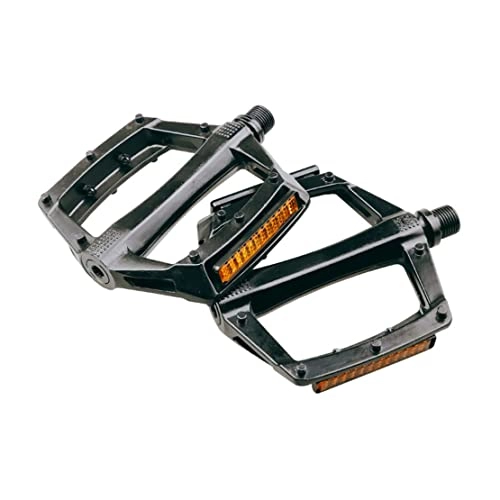 Mountain Bike Pedal : Bicycle Pedals Non Slip Mountain Bike Platform Pedals with Reflective Strips 1pair