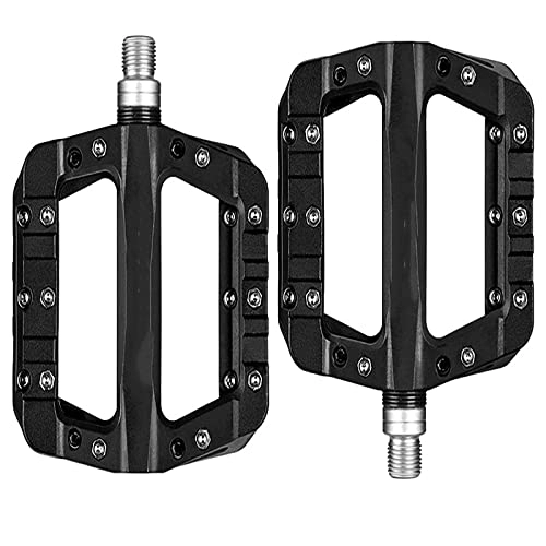 Mountain Bike Pedal : Bicycle Pedals Road / Mountain Bike Pedals MTB Pedals Aluminum Bicycle Pedals Sealed Bearing 9 / 16" for Road Mountain BMX MTB Ultra Light Bike Parts (Black)