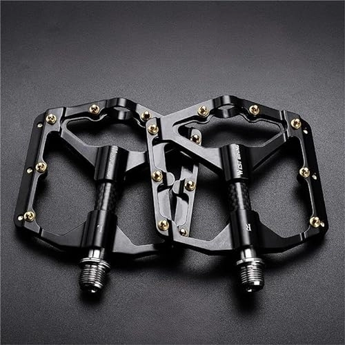 Mountain Bike Pedal : Bicycle Pedals With Reflector Waterproof Anti-slip Bicycle Pedals, For Road Bike Mountain Bike, Universal Bicycle Accessories (Color : 3 Bearing Black)