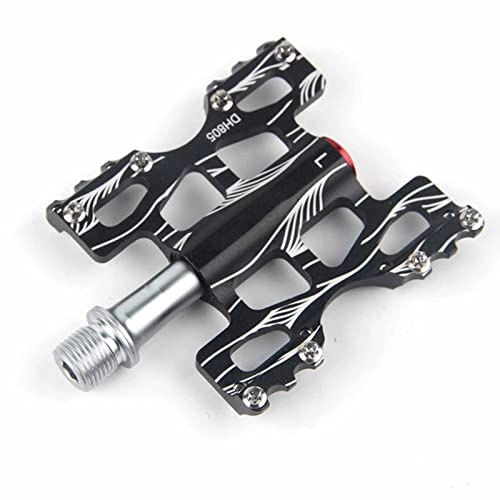 Mountain Bike Pedal : BIENKA Bike Bicycle Flat Pedal Aluminum Alloy with DU Sealed Bearing CNC Machined and Anti-Skid Pins for Road Mountain Bikes pedal