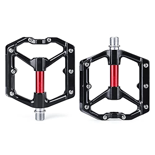 Mountain Bike Pedal : Bike Bicycle Pedals, New Aluminum Antiskid Durable Bicycle Cycling Pedals Ultra, 3 Bearing Pedals for 9 / 16 MTB BMX Mountain Road Bike Hybrid Pedals