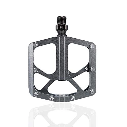 Mountain Bike Pedal : Bike Pedals 9 / 16 Inch Mountain Bicycle Aluminium Alloy Flat Cycling Silver