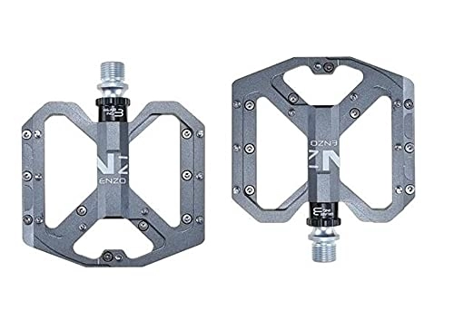Mountain Bike Pedal : Bike Pedals Bike Pedals MTB Road 3 Sealed Bearings Bicycle Pedals Mountain Bike Pedals Wide Platform Cycling Bike Pedals (Color : Titanium)