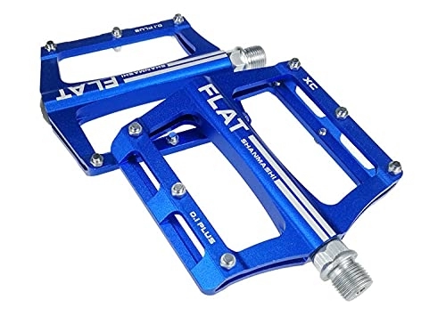 Mountain Bike Pedal : Bike Pedals Mountain Bike 8 Colors Platform Alloy Road Bike Pedals Ultralight MTB Bicycle Pedal Bike Accessories Mtb Pedals (Color : Blue)