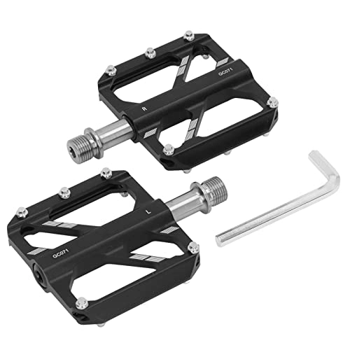 Mountain Bike Pedal : Bike Pedals, Titanium Alloy Light Weight Bicycle Pedals 3 Bearings Skeletonized Cycling Pedals Replacement for Folding Bike Mountain Bike Road Bike