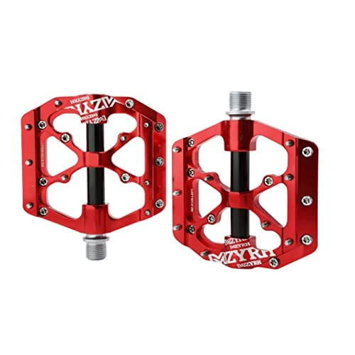 Mountain Bike Pedal : Bike Pedals Universal Mountain Bicycle Pedals Platform Cycling Ultra Sealed Bearing Aluminum Alloy Flat Pedals Red Black 1PC