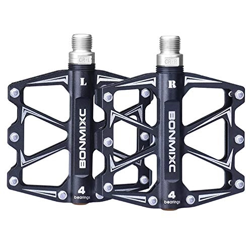 Mountain Bike Pedal : BONMIXC 9 / 16 threading Bike Pedals with Sealed Bearing Alloy Strong Structure Mountain Bike Pedals Ultralight Weight Road Bicycle Pedals