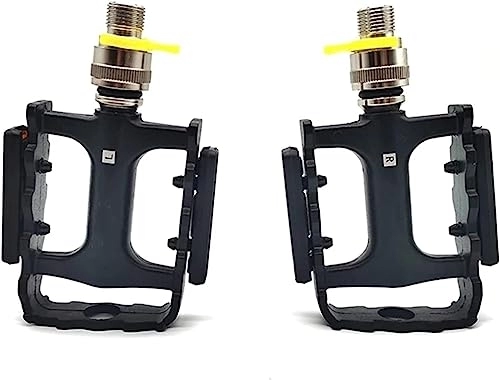 Mountain Bike Pedal : Bottom brackets, Mountain Folding Bike Quick Pedal for Bicycle Pedal Anti-Slip (Color : Svart, Size : 12.5x7.9x2.3cm)