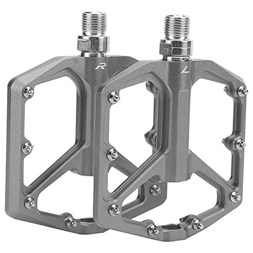 Mountain Bike Pedal : Caiqinlen Mountain Bike Pedals, 1 Pair Non‑Slip Pedals for Bicycle for Outdoor(Titanium)