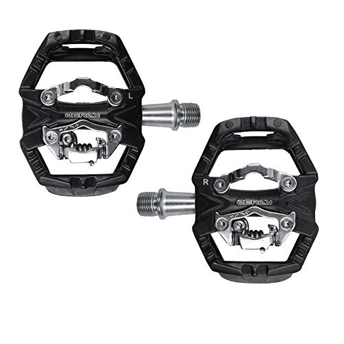 Mountain Bike Pedal : Catazer MTB Pedal Mountain Bike Pedals Cycling Pedals Mountain Cycling Pedals  Compatible with SPD Structure Multifunctional Pedal Self-Locking (ZP-109S Black)