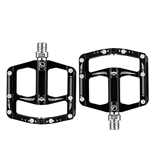 Mountain Bike Pedal : CCHHL Bike Pedals, Mountain Bike Bearing Pedals, Thick Aluminum Alloy Pedals, with 16 Anti-Skid Nails, Bicycle Accessories