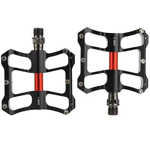 Mountain Bike Pedal : Chacerls Bicycle Pedals, Bike Accessory One Pair Aluminium Alloy Mountain Road Bike Lightweight Pedals Bicycle Replacement(Black)