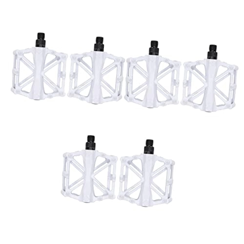 Mountain Bike Pedal : CLISPEED 6 Pcs Pedals Mtb Pedals Ball Bearings Outdoor Accessories Bike Cleat Pedal Riding Feet Pedal Mountain Bike Foot Pedals Antiskid Bike Pedals Ultralight Alloy Pedal Flat Pedal Alloy