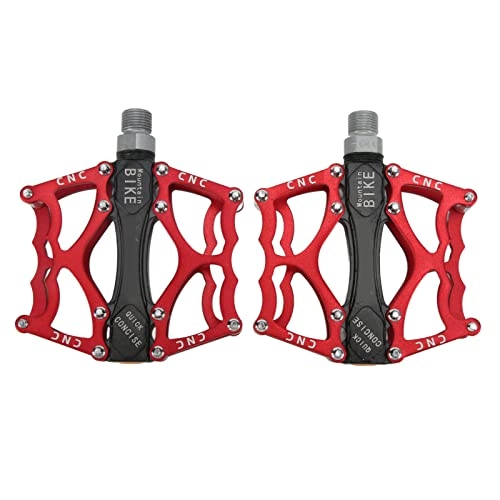 Mountain Bike Pedal : Crisist Bicycle Platform Pedals, 1 Pair Bike Flat Pedals High Speed Bearing Aluminum Alloy for Road Mountain Bike