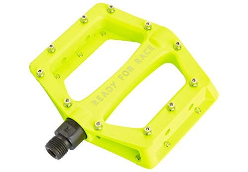 Mountain Bike Pedal : Cube RFR CMPT Flat Pedals neon yellow 2021 Dirt Bike Pedals