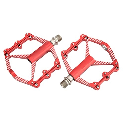 Mountain Bike Pedal : Cycling Accessory, DU Bearing Mountain Bike Pedal Hollow Design Bike Sealed Bearings Pedals Sealed Shaft Sleeve Cycling Pedals Cleats for Cycling(red)
