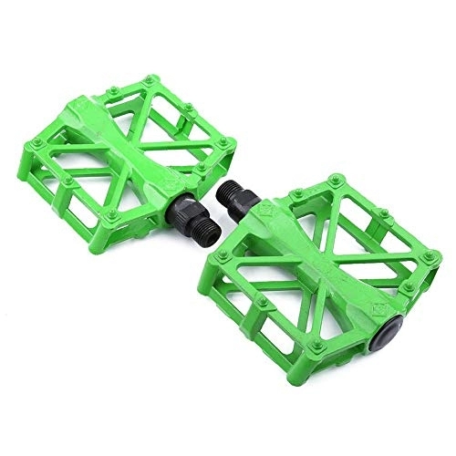 Mountain Bike Pedal : DEWIN 1 Pair Bicycle Pedals Replacement Parts, Aluminium Alloy Lightweight Sealed Bearing Bicycle Pedal for Mountain Road Bikes(Green)