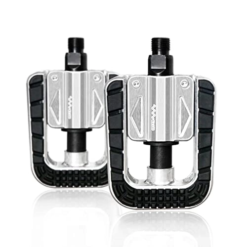 Mountain Bike Pedal : Dibiao A Pair Mountain Road Bike Pedal Aluminum Bicycle Replacement Folding Reflective Pedals Universal Use 4. 72 * 3. 14 * 0. 98in