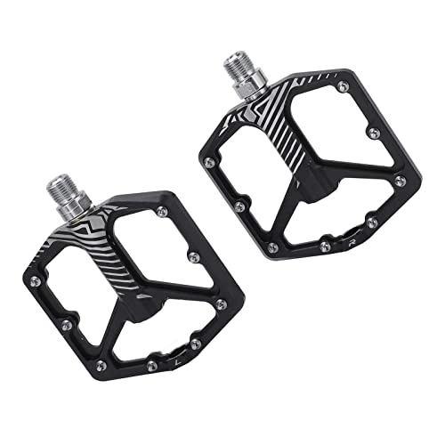 Mountain Bike Pedal : Dilwe Mountain Bike Pedal, Integrated and Polarized Treatment Non Slip Bike Bearing Pedals for Mountain Bikes(black) Bicycles and spare parts