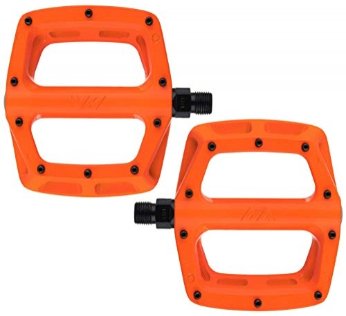 Mountain Bike Pedal : Dmr V8 V2 MTB Pedals - Bright Orange / Flat Mountain Biking Bike Bicycle Cycling Cycle Riding Ride Wide Platform Sticky Grip Pin Downhill Freeride Trail Dirt Jump Pedal Lightweight Accessories