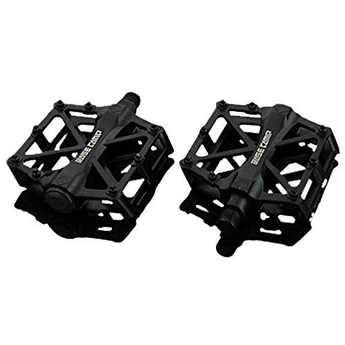 Mountain Bike Pedal : Extrbici Pedal Bike Part 1 Pair Cycling Bike Pedals Non-slip Mountain Bike MTB Road Bicycle Aluminium Alloy Pedals Durable Ultralight Pedals Bicycle Decoration (black)