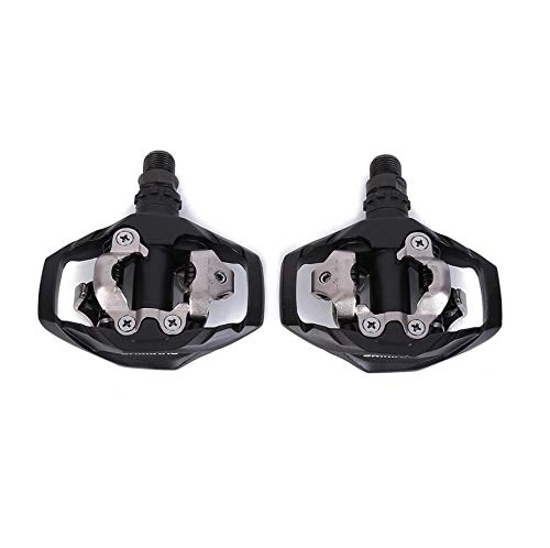Mountain Bike Pedal : Fit For Shimano / Fit For PD-M530 Black MTB Mountain XC Clipless Bike SPD Bicycle Cycling Pedals Cleats PD M530 Pedal (Color : Black)