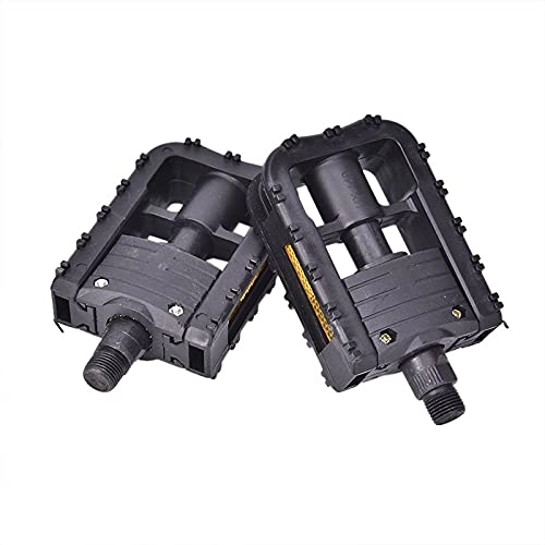 Mountain Bike Pedal : FXJJHXZP 1Pair Universal Plastic Mountain Bike Bicycle Folding Pedals Black For All Types of Bike